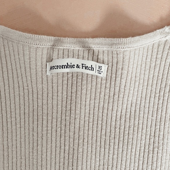 Two Abercrombie ribbed bodysuits, black and tan - Picture 5 of 5